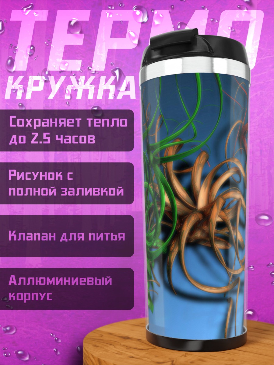 Термокружка Абстрактные спирали