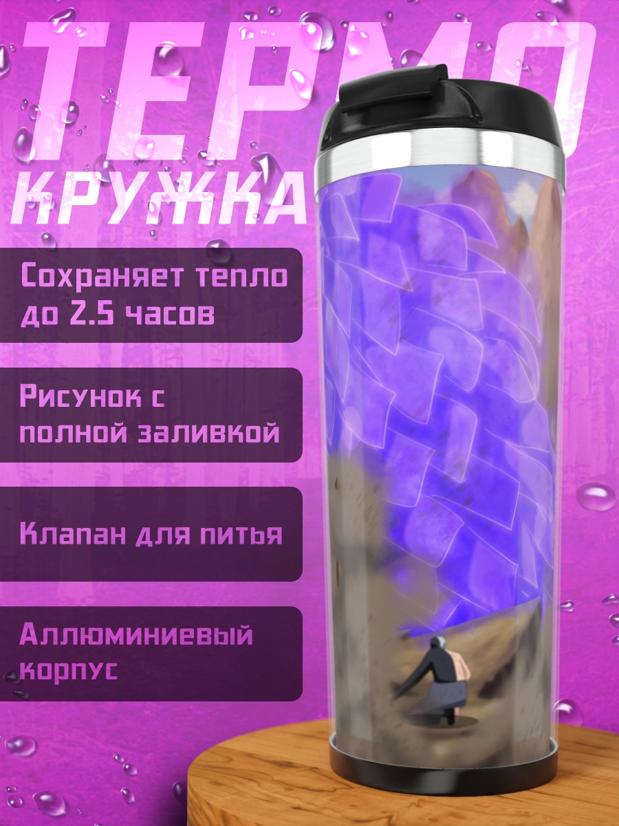 Термокружка Фиолетовая техника