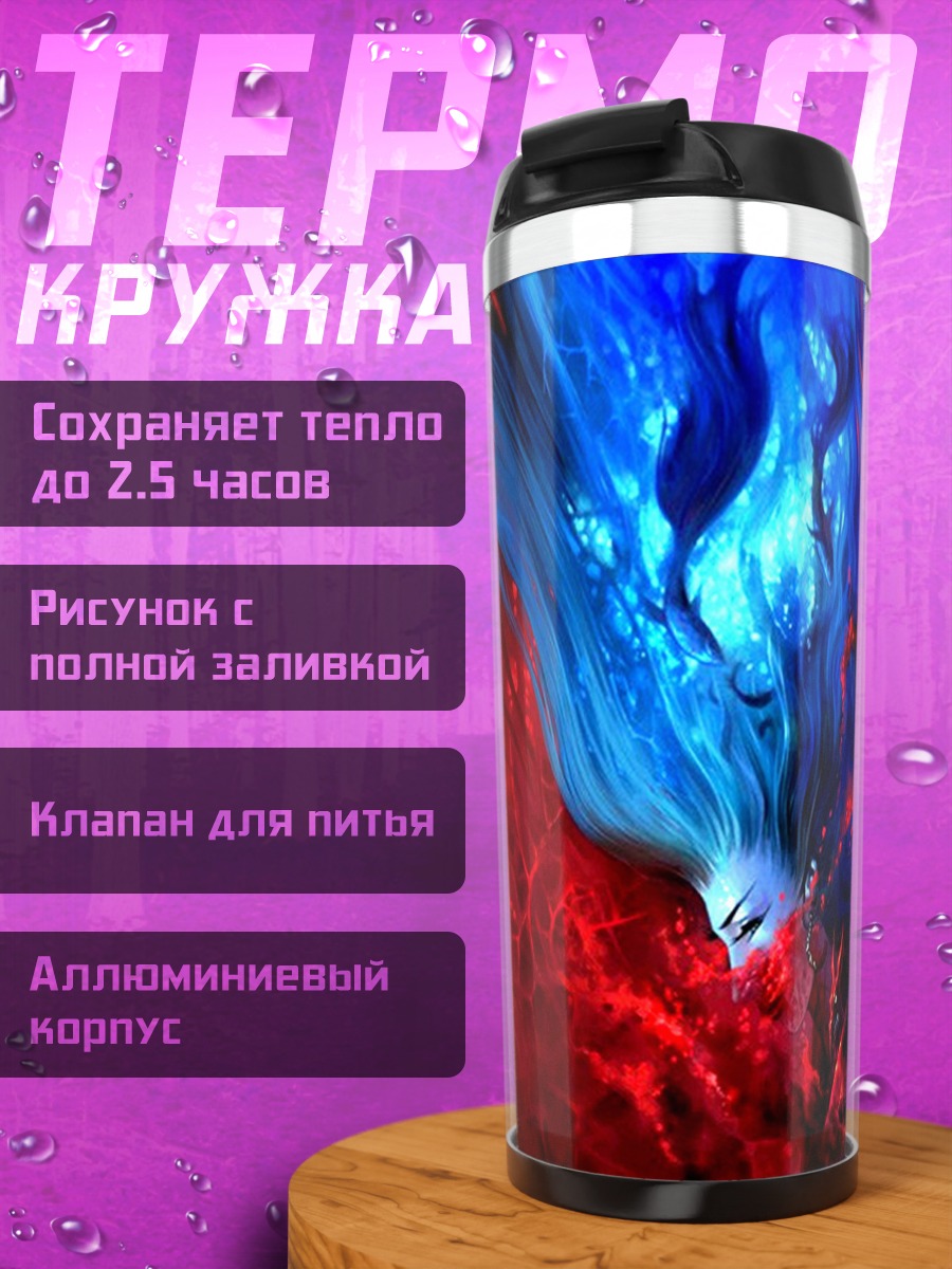 Термокружка Красное и синее
