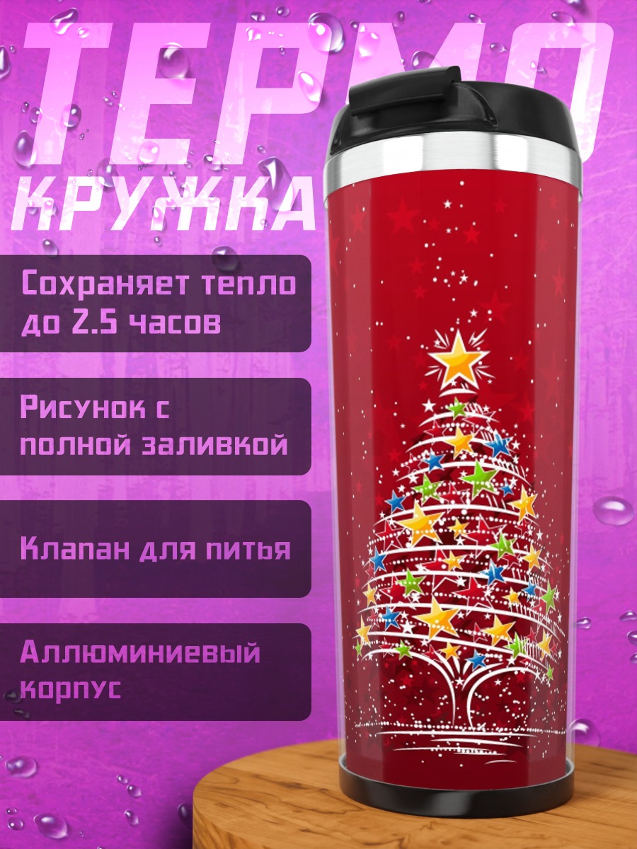 Термокружка новогодняя елка