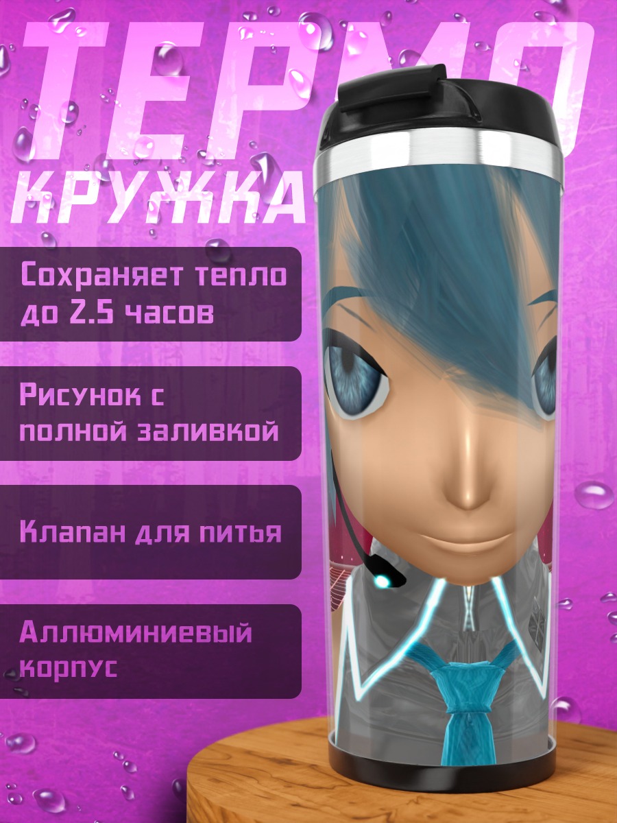 Термокружка Мику в 3D