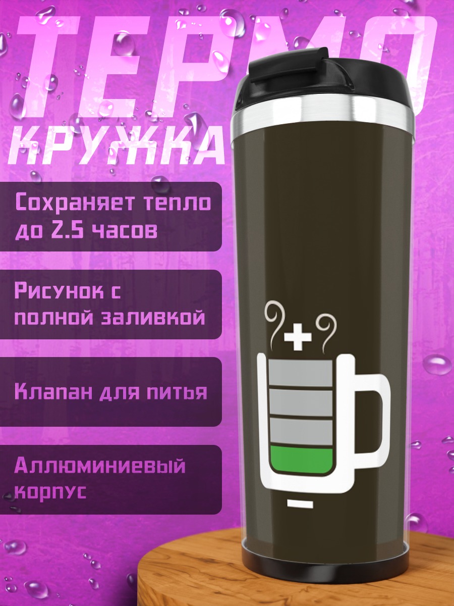 Термокружка Кофе заряд