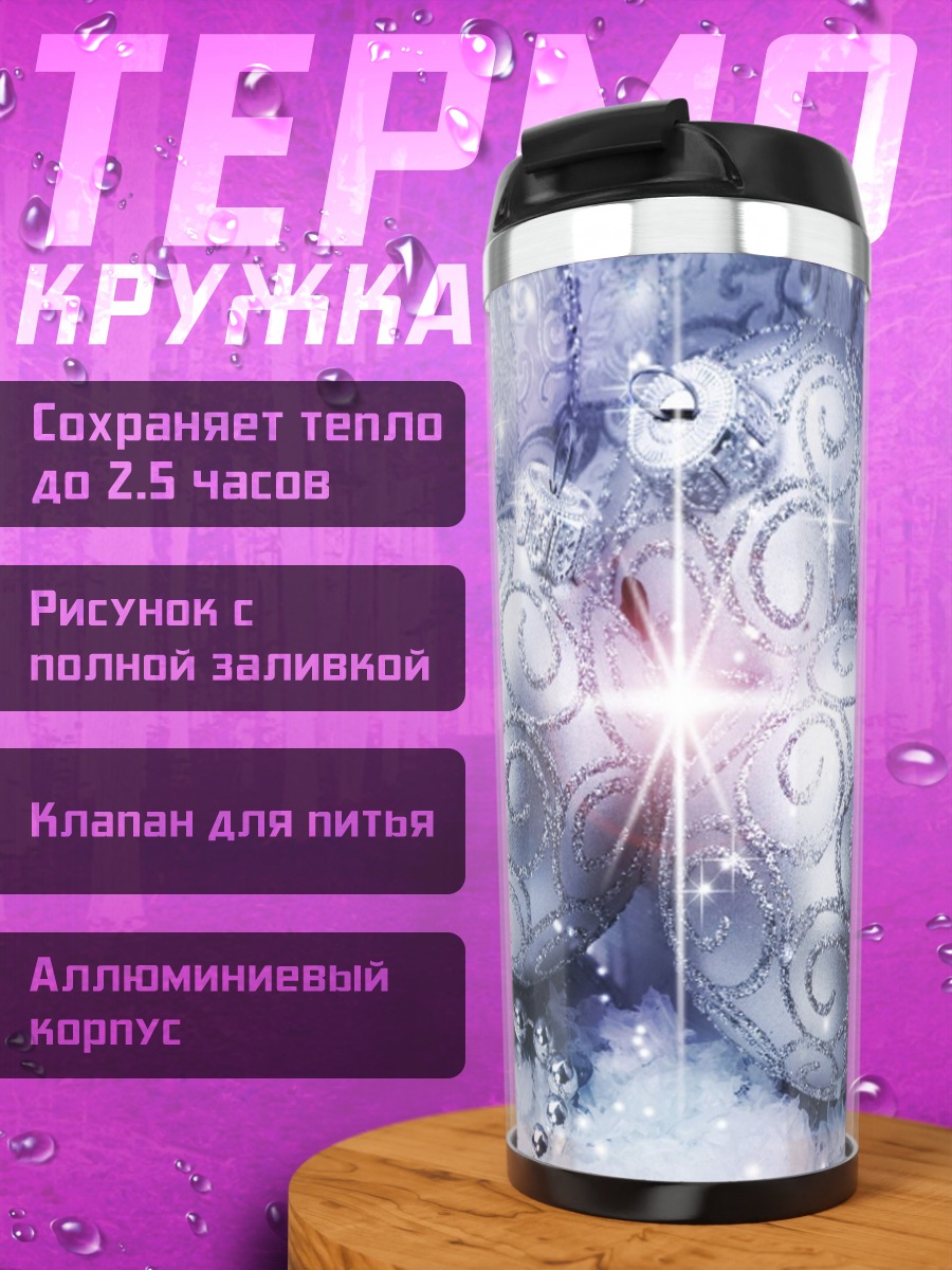 Термокружка Новогодние шары