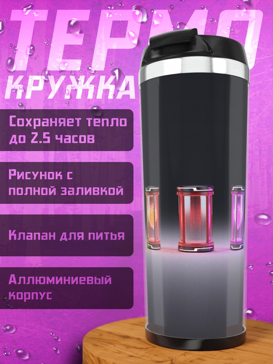 Термокружка цветные батарейки