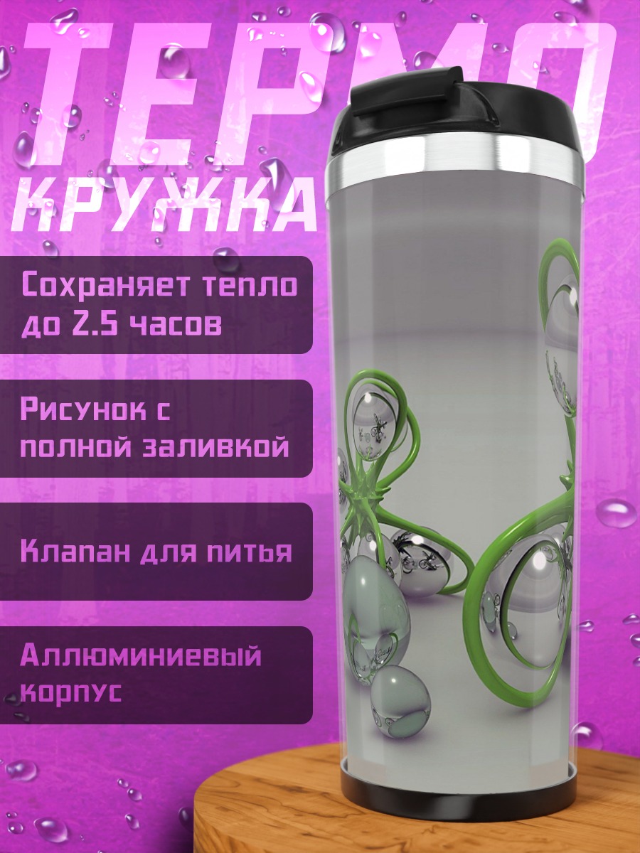 Термокружка Светящиеся сферы