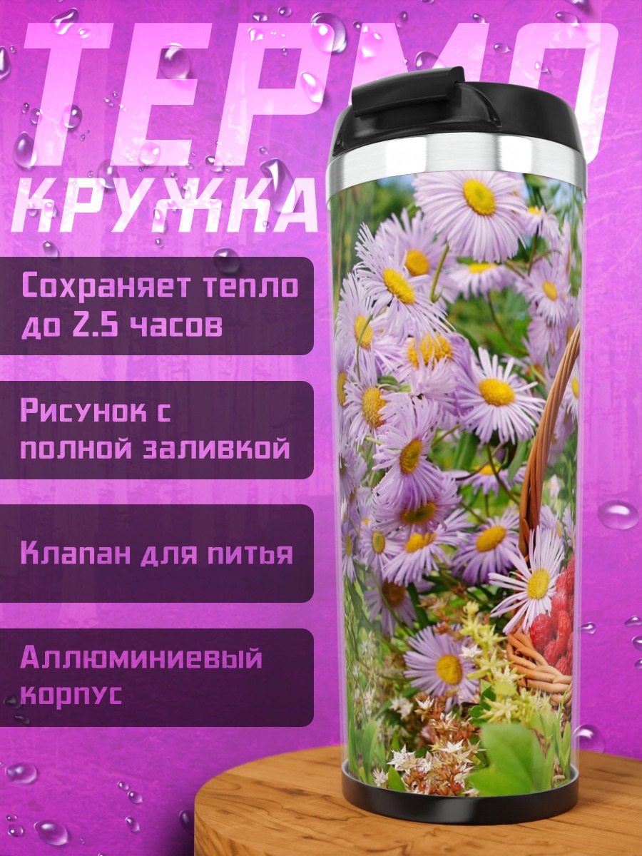 Термокружка корзина ягод