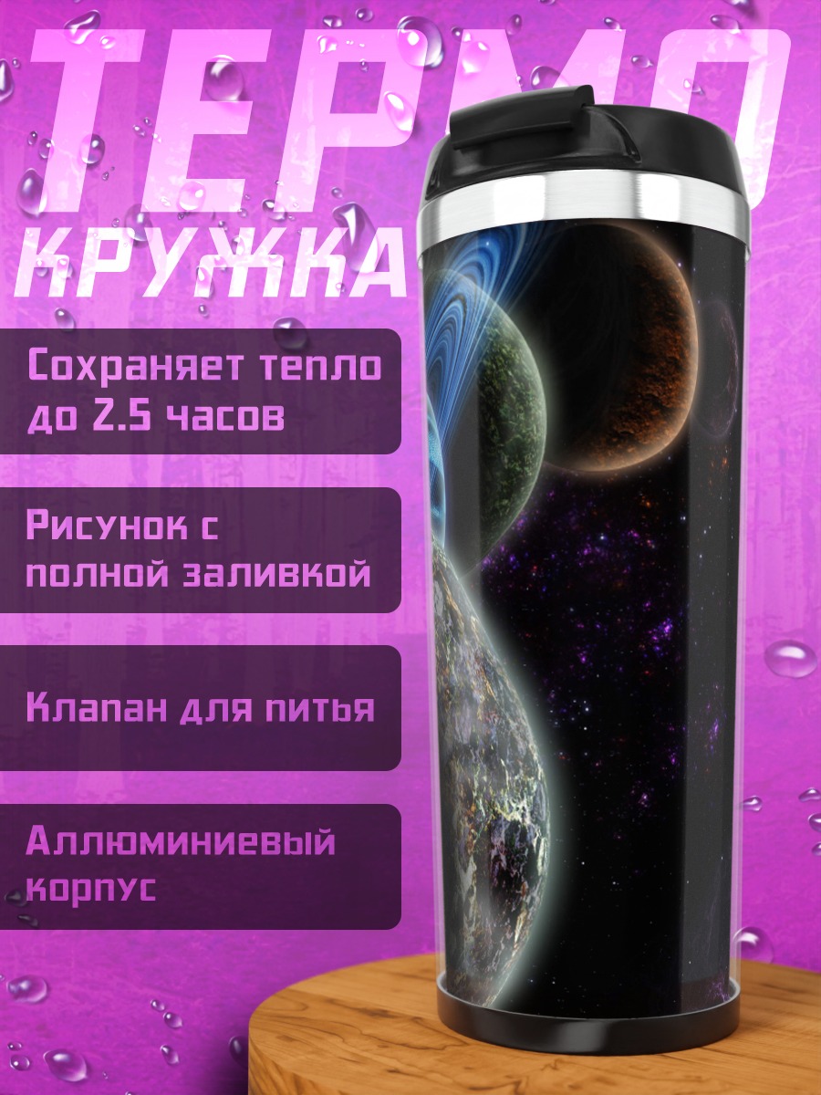 Термокружка Планеты в космосе