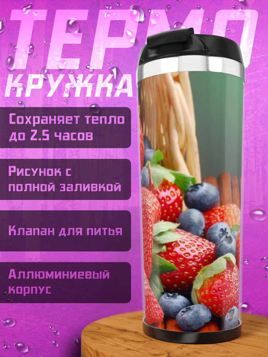 Термокружка Корзина ягод