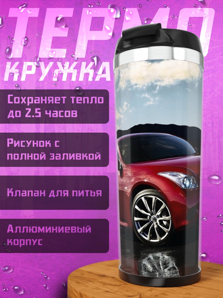 Термокружка красный спорткар