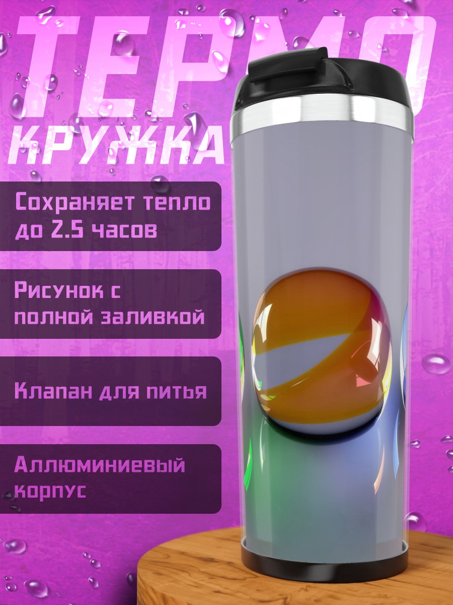 Термокружка Стеклянные шары