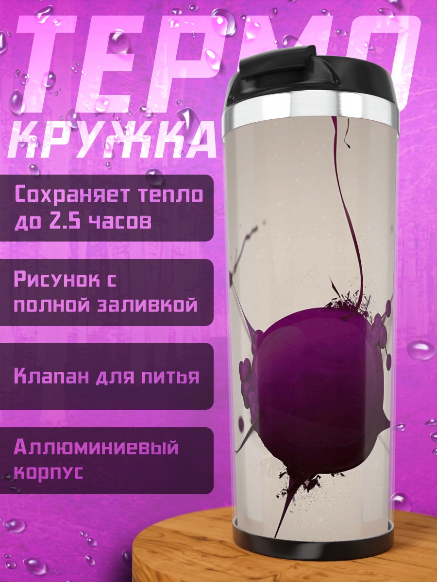 Термокружка Фиолетовая клякса