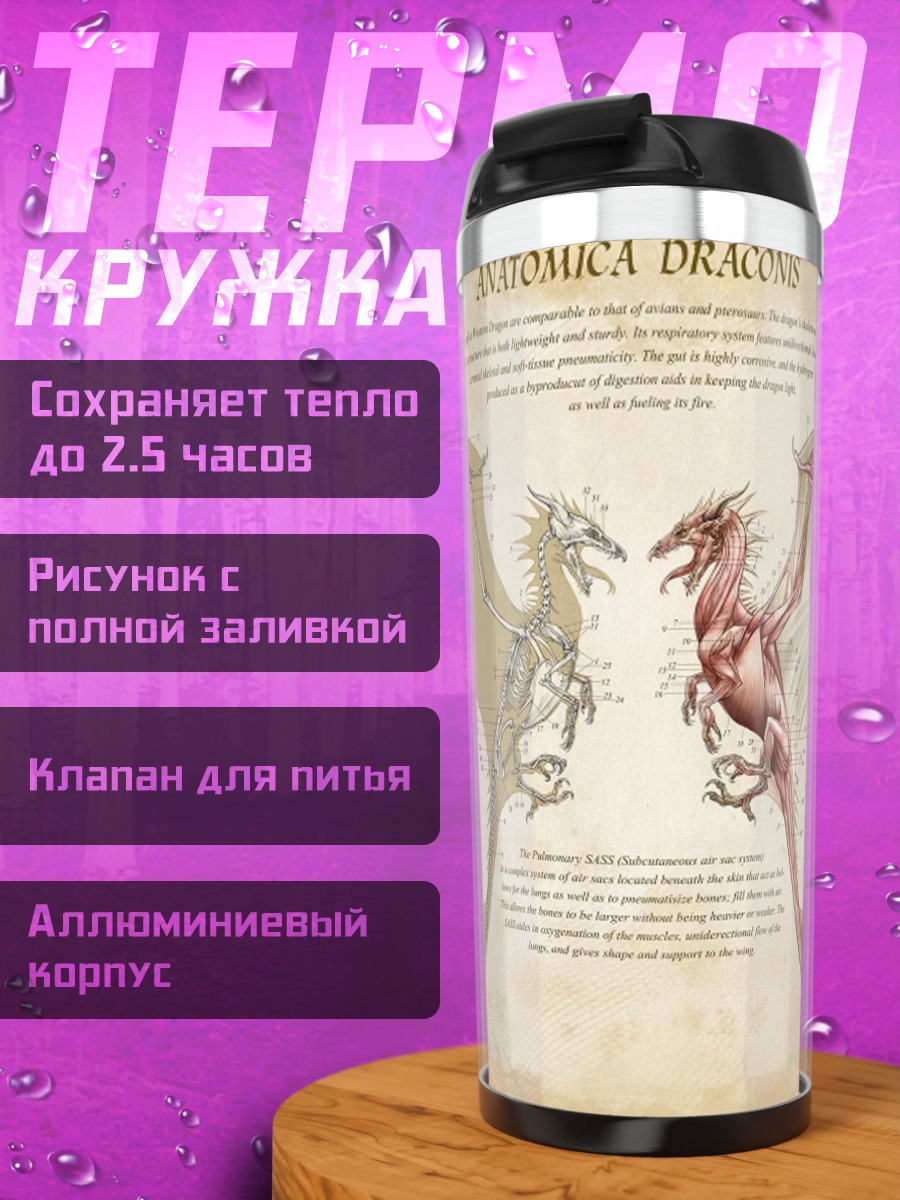 Термокружка анатомия дракона