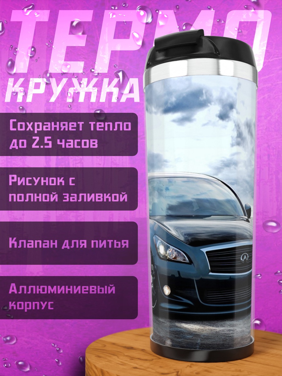 Термокружка черный седан