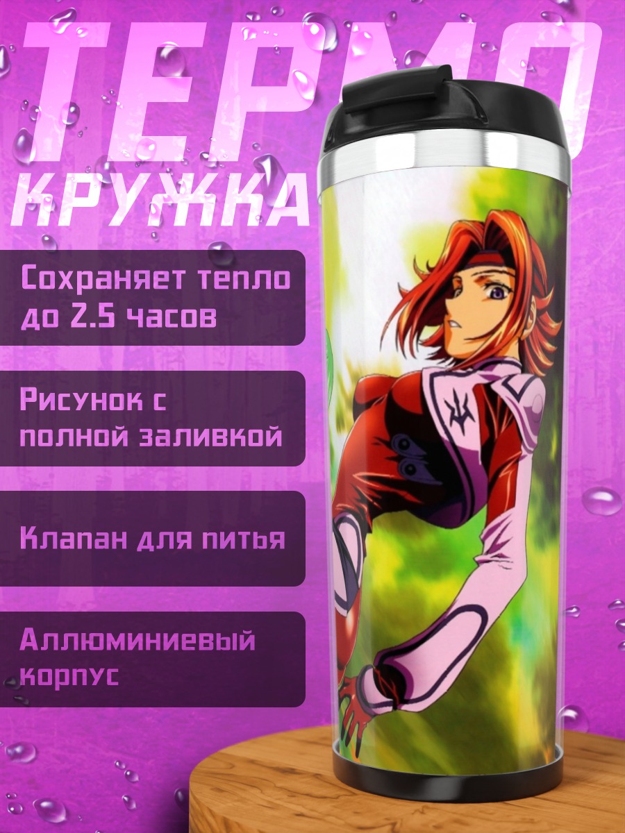 Термокружка Аниме битва персонажей