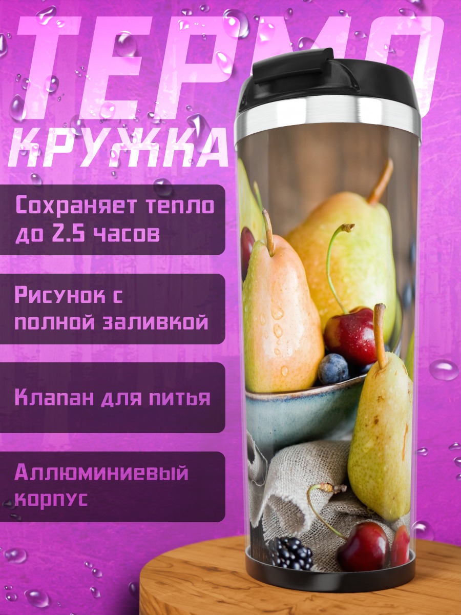 Термокружка Груша в корзине