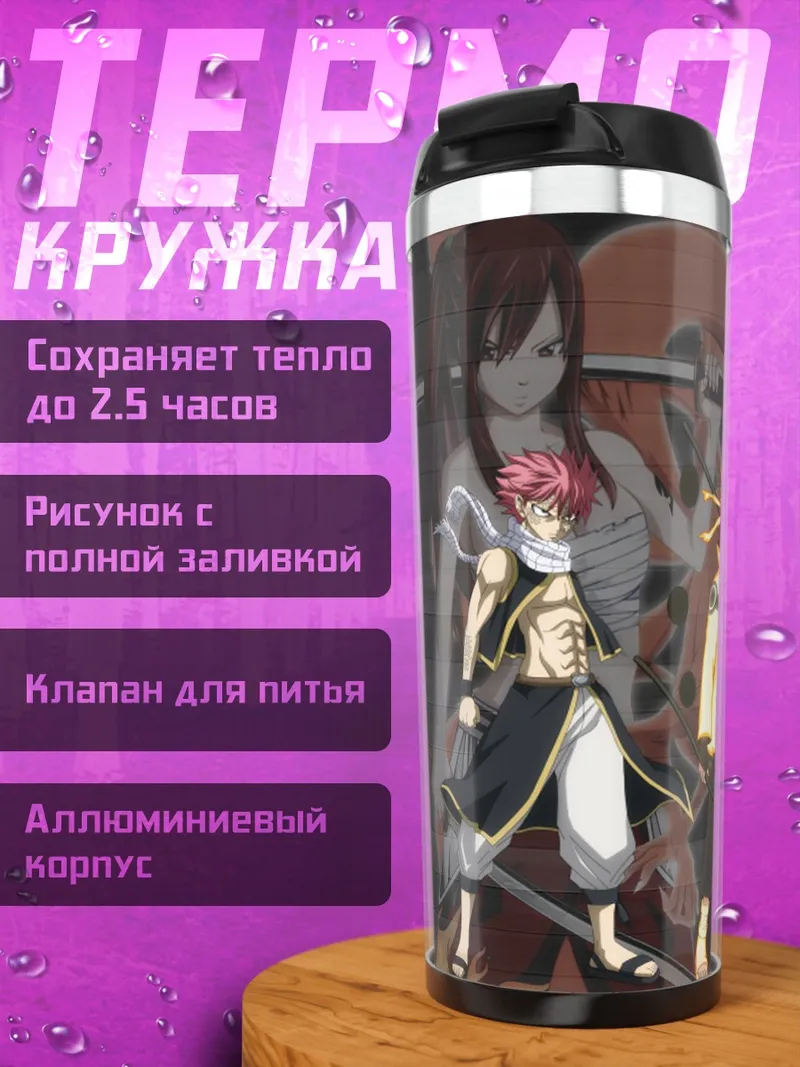 Термокружка Герои аниме