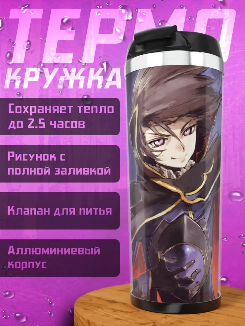 Термокружка Аниме герои в сборе