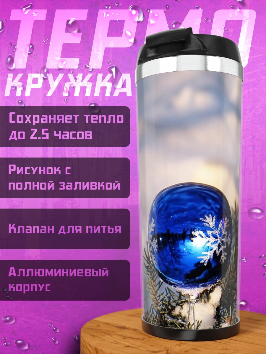 Термокружка Новогодние шары