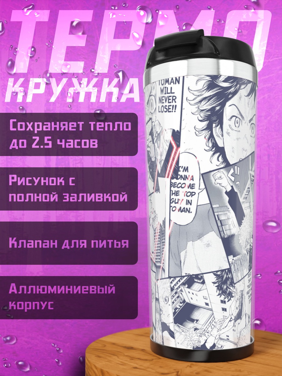 Термокружка Манга коллаж