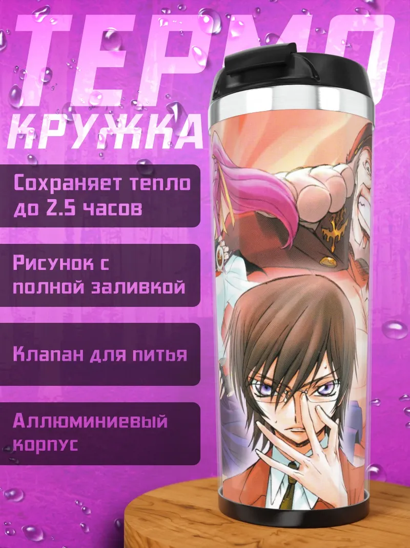 Термокружка Аниме герои