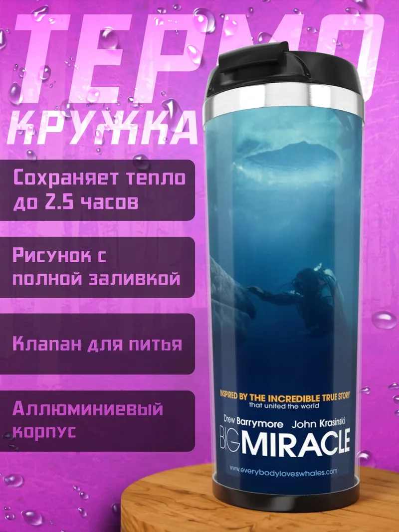 Термокружка кит чудо