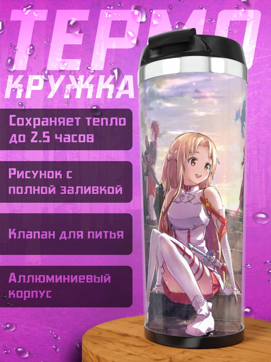 Термокружка Кирито и друзья