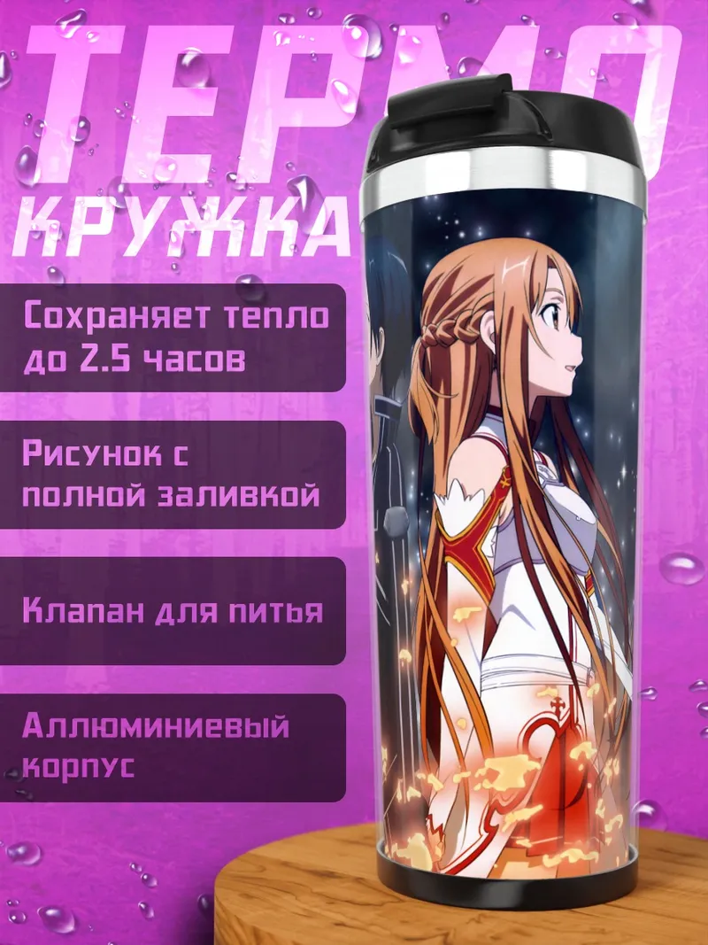 Термокружка Кирито и Асуна