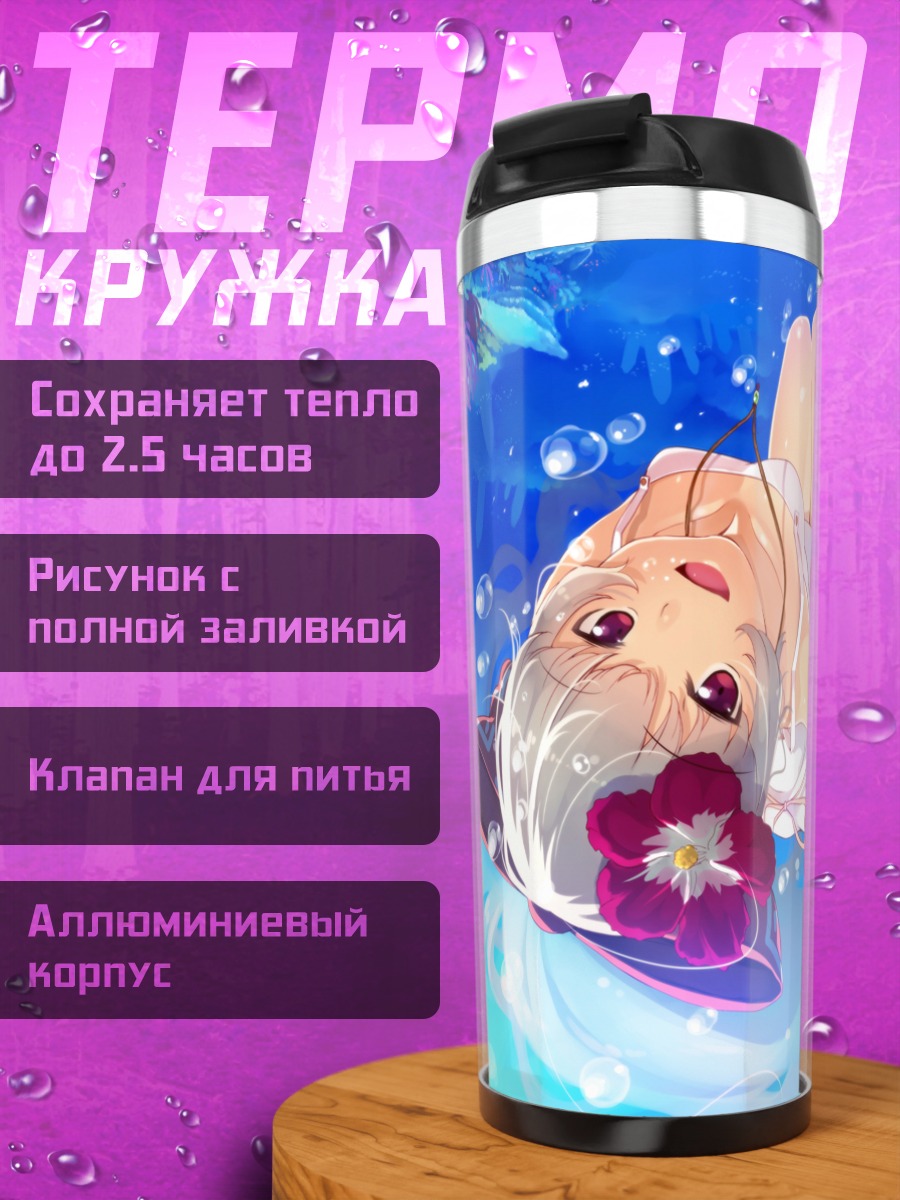 Термокружка Моко Фудзивара под водой
