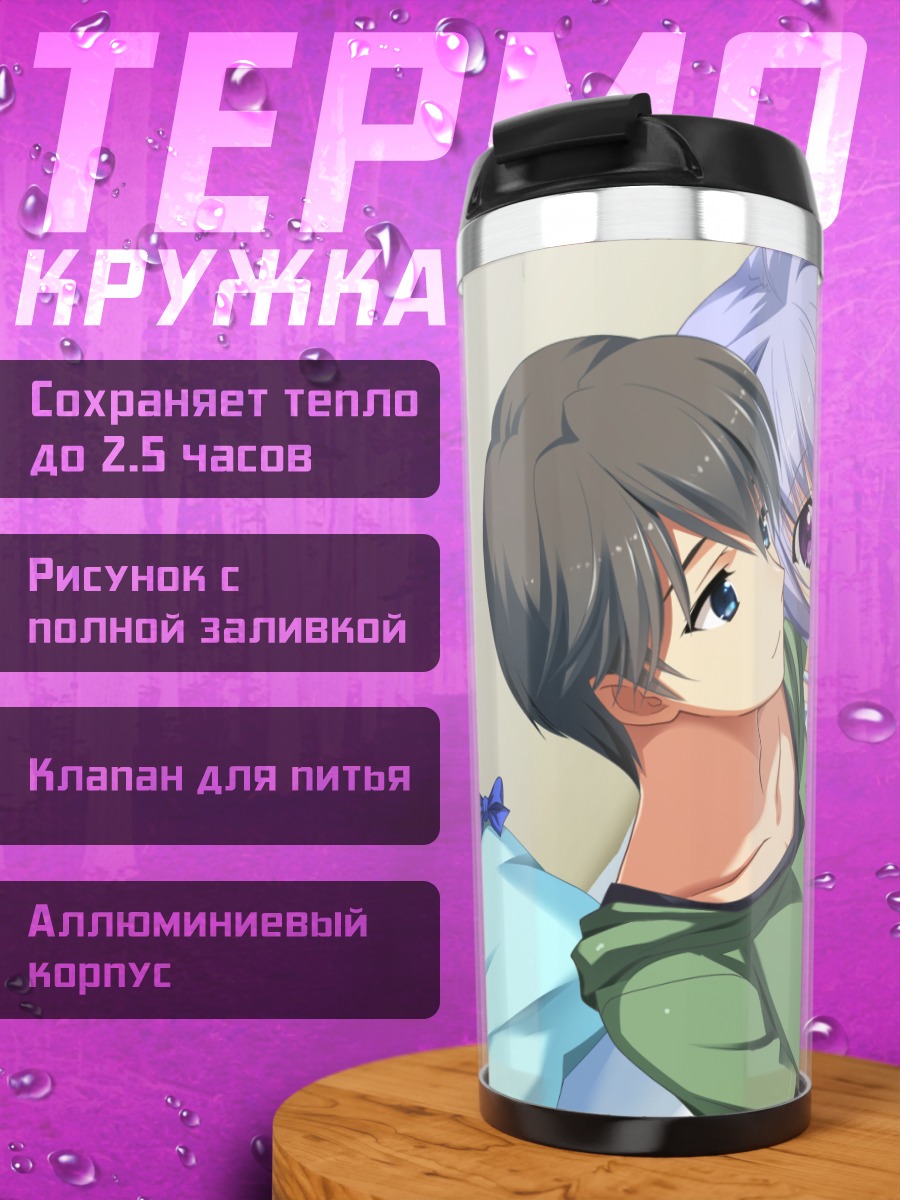 Термокружка Харуки Сато с картами
