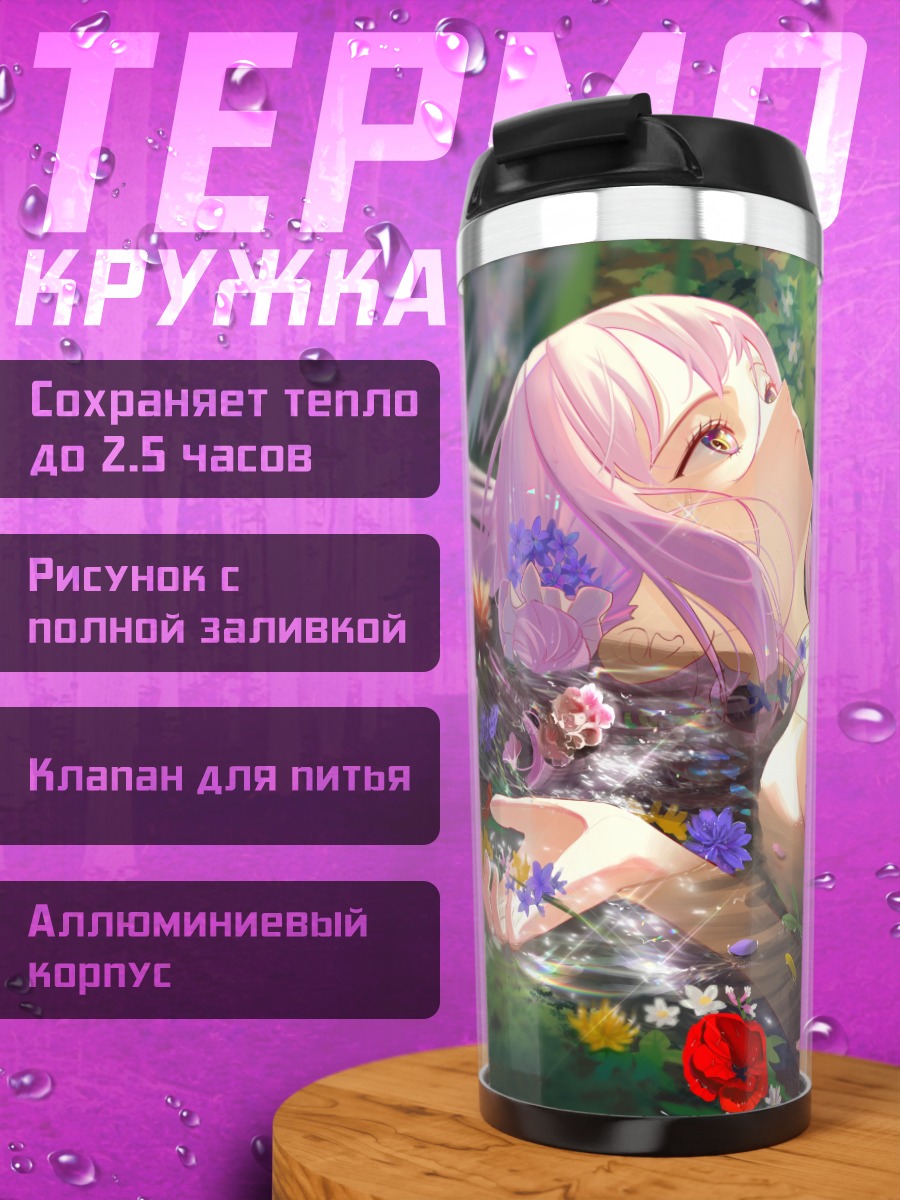 Термокружка Мика Мисоно в цветах