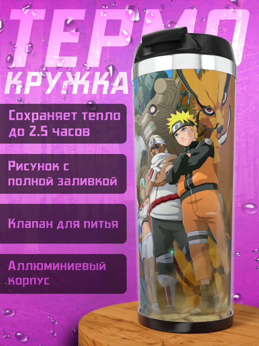 Термокружка Наруто и союзники