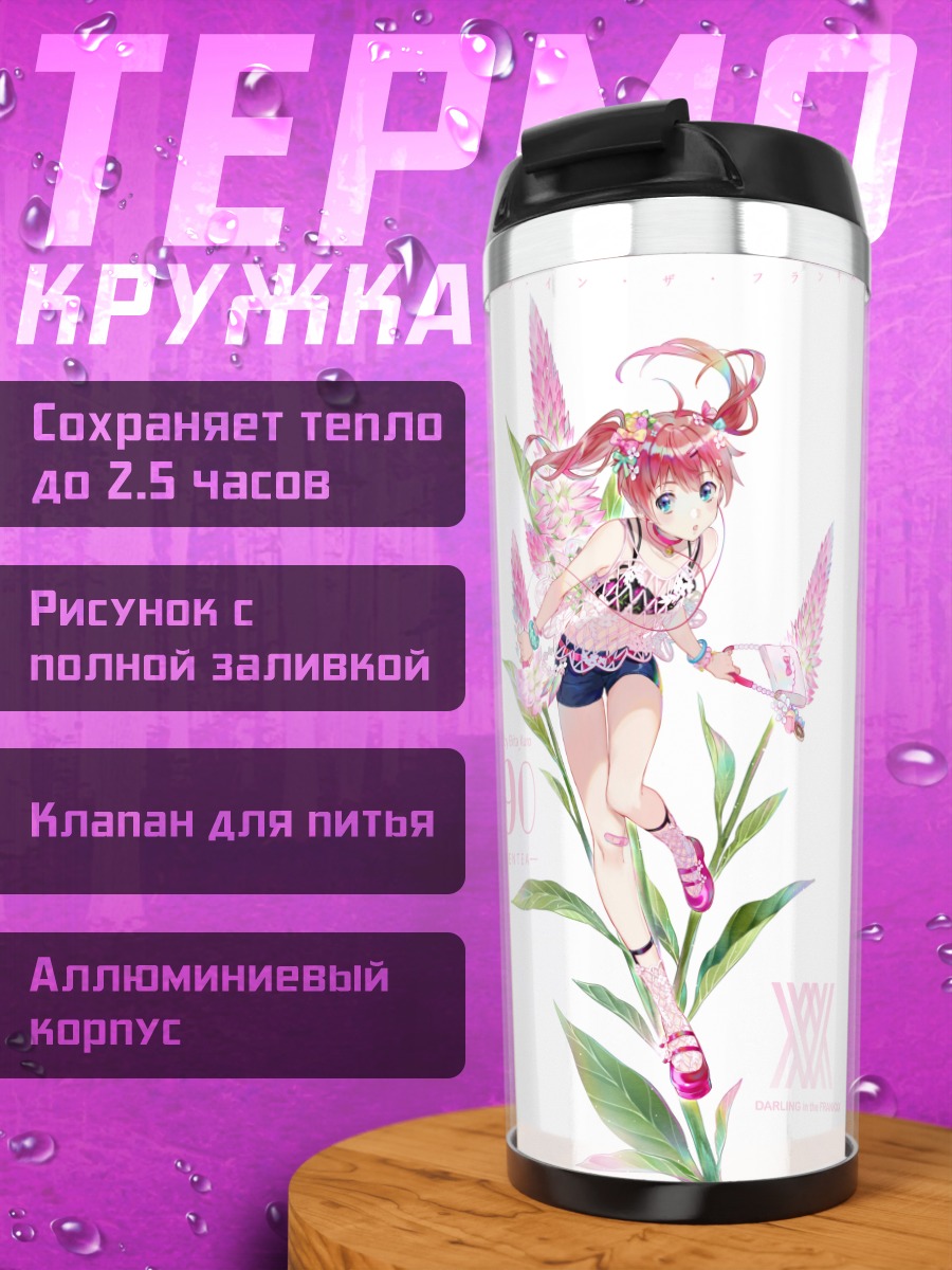 Термокружка Мику в цветах