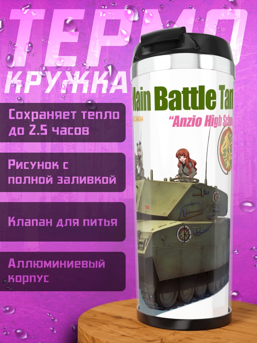 Термокружка Анчови и Карпаччо с танком