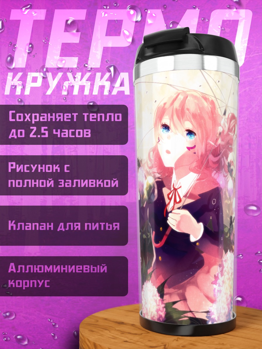 Термокружка Девушка под зонтом
