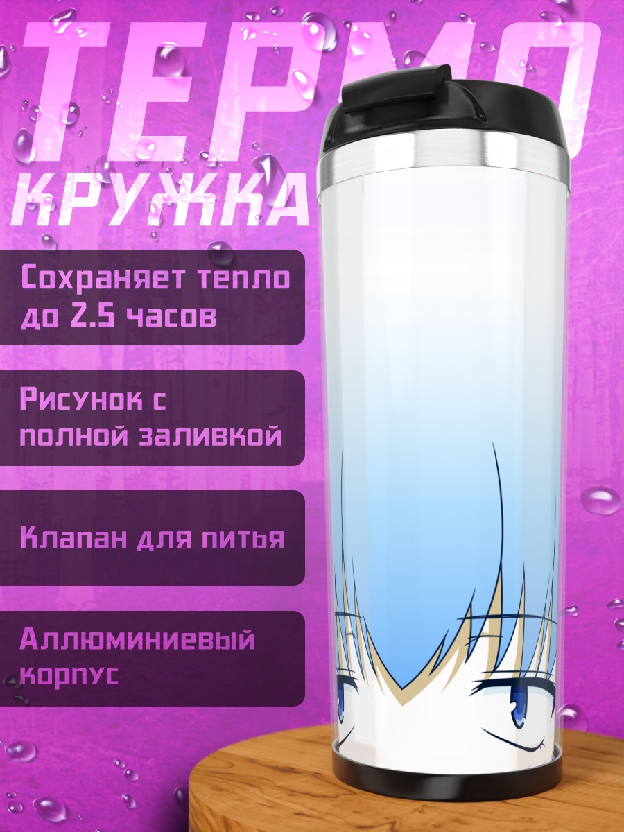 Термокружка Кота Цучия взгляд