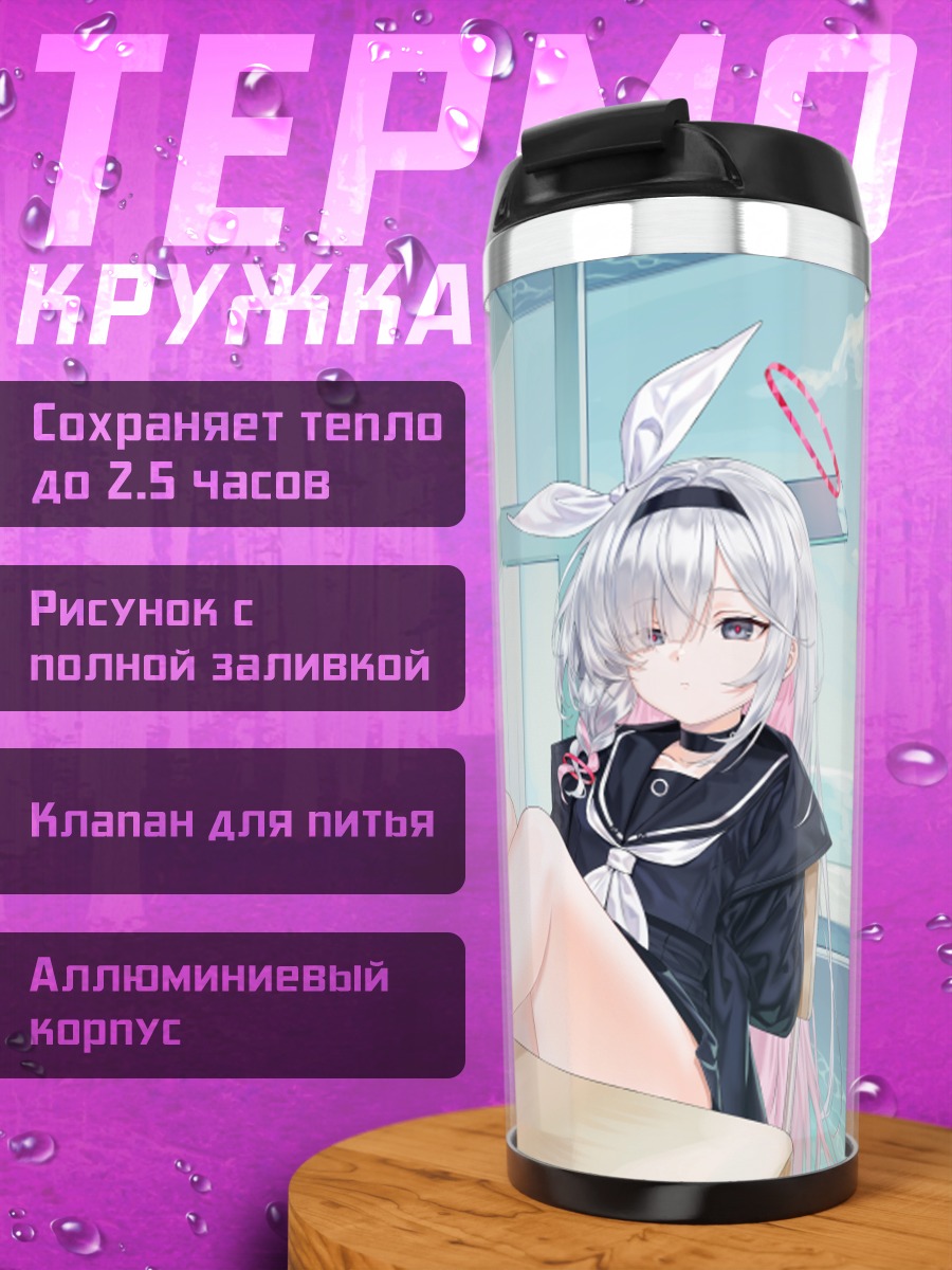 Термокружка Плана на пляже