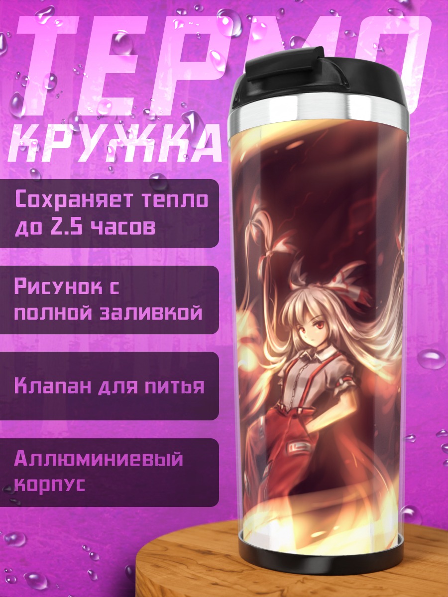 Термокружка Моко Моку в огне