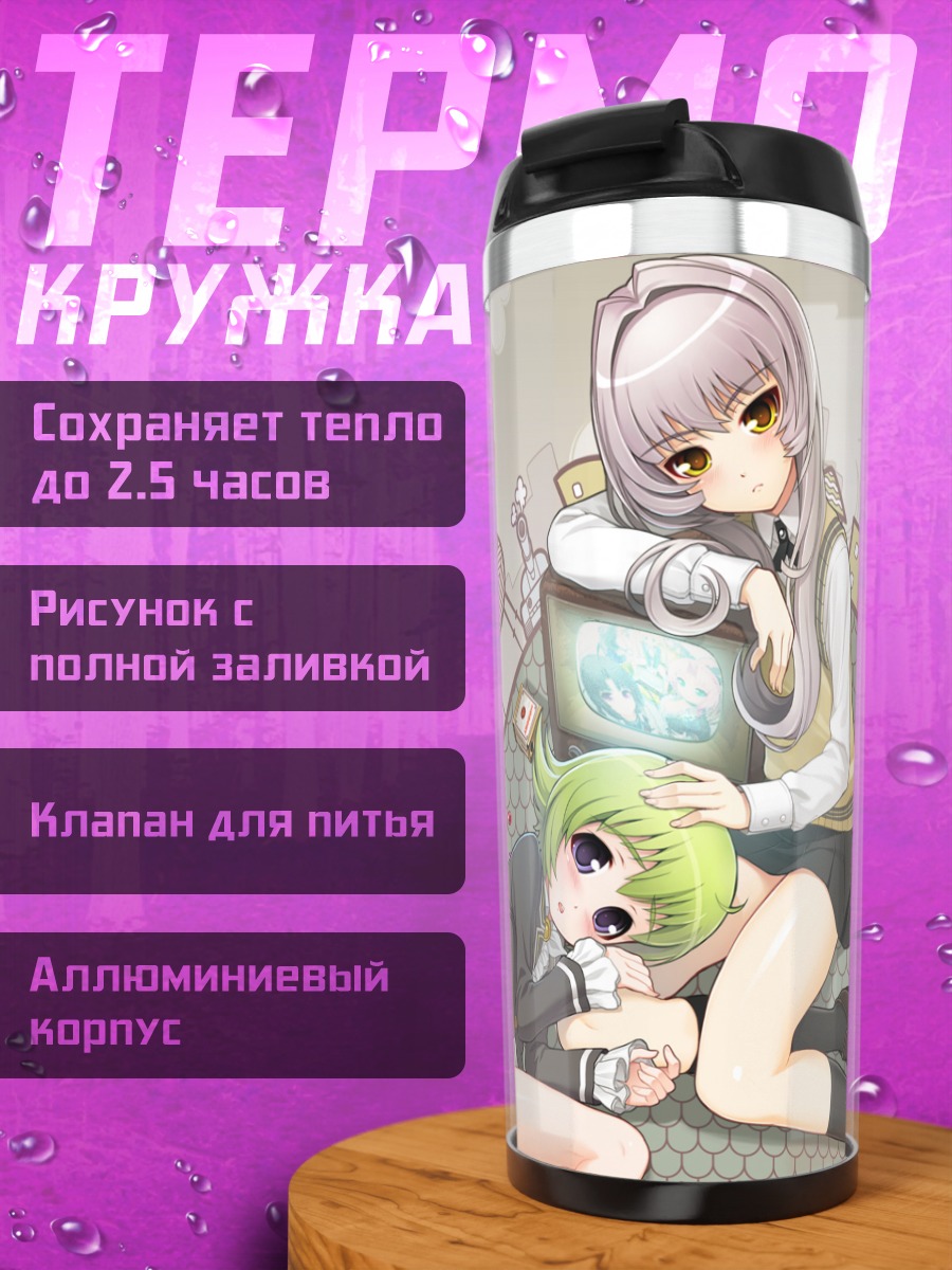 Термокружка Сумага в облаках