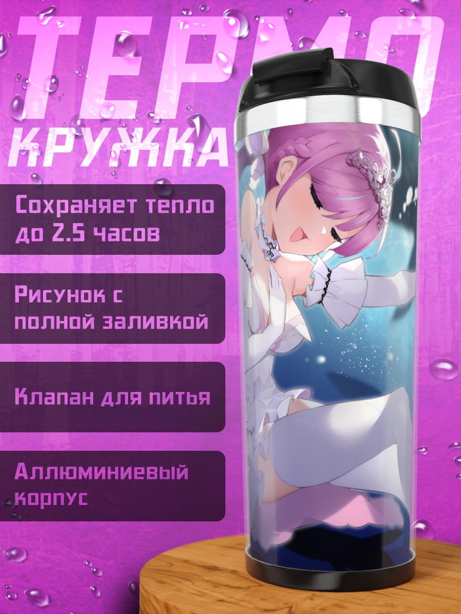 Термокружка Минато Аква в воде