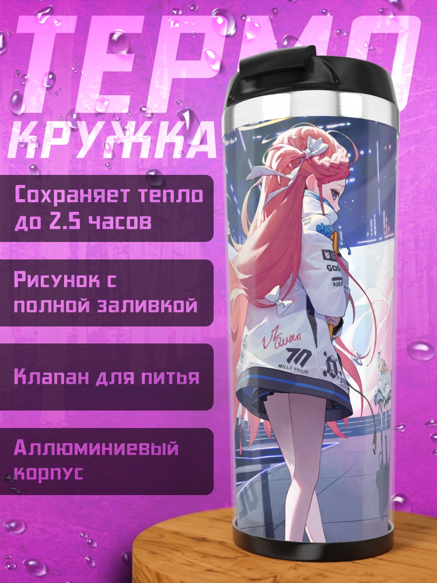 Термокружка Звезды Blue Archive