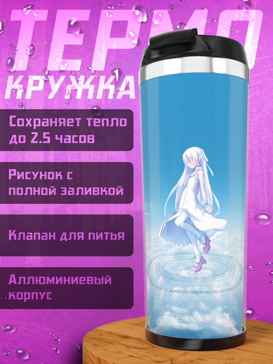Термокружка Момо в облаках