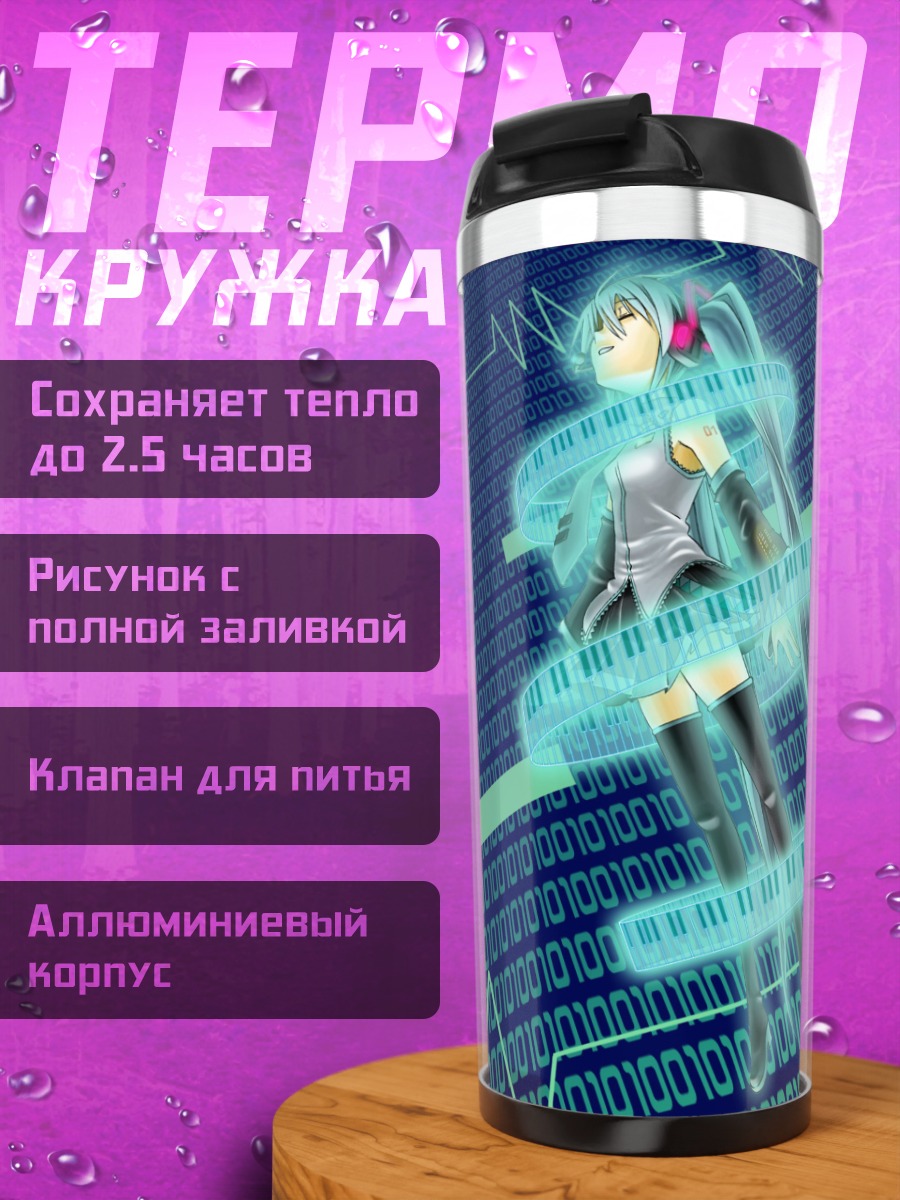 Термокружка Мику Хацунэ в коде