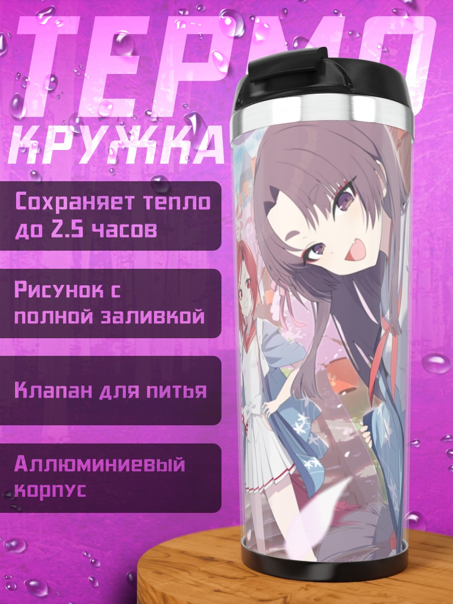 Термокружка Девушки Blue Archive