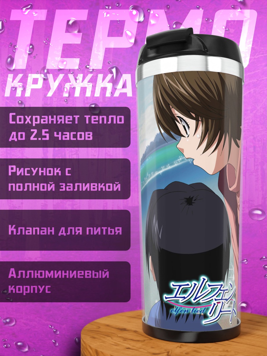 Термокружка Люси на пляже
