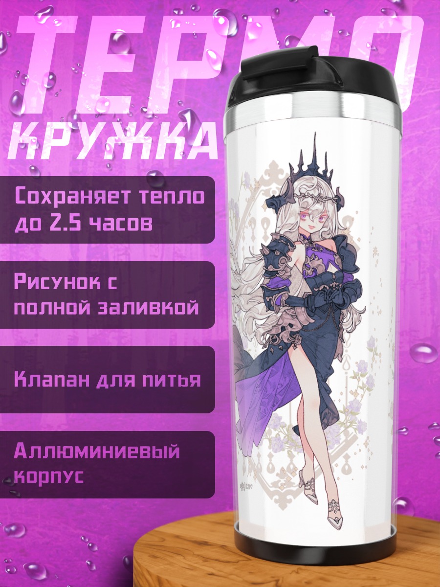 Термокружка Девушки в цветах