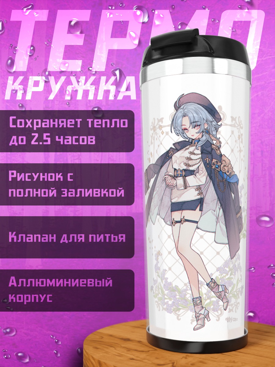 Термокружка Девушки в цветах