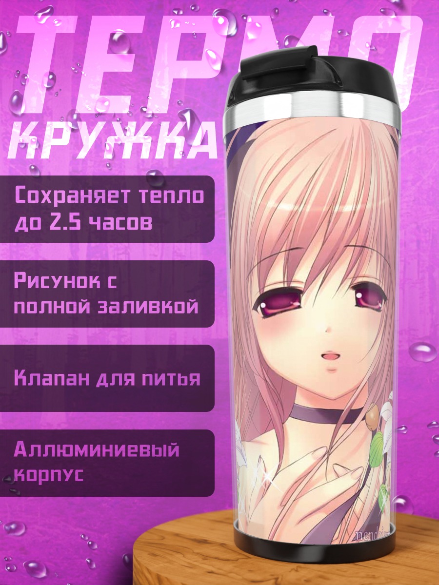 Термокружка Кошка в цветах
