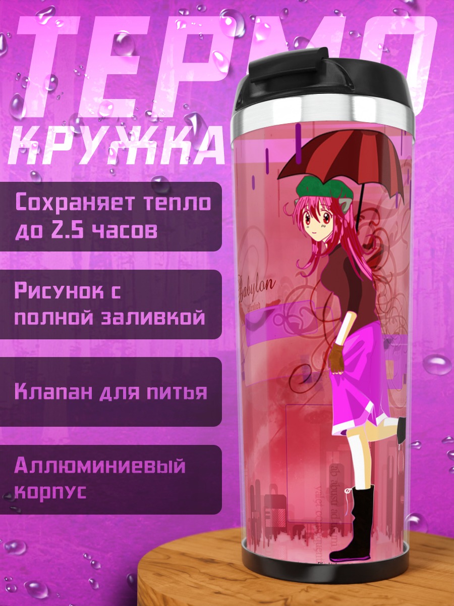 Термокружка Люси под зонтом