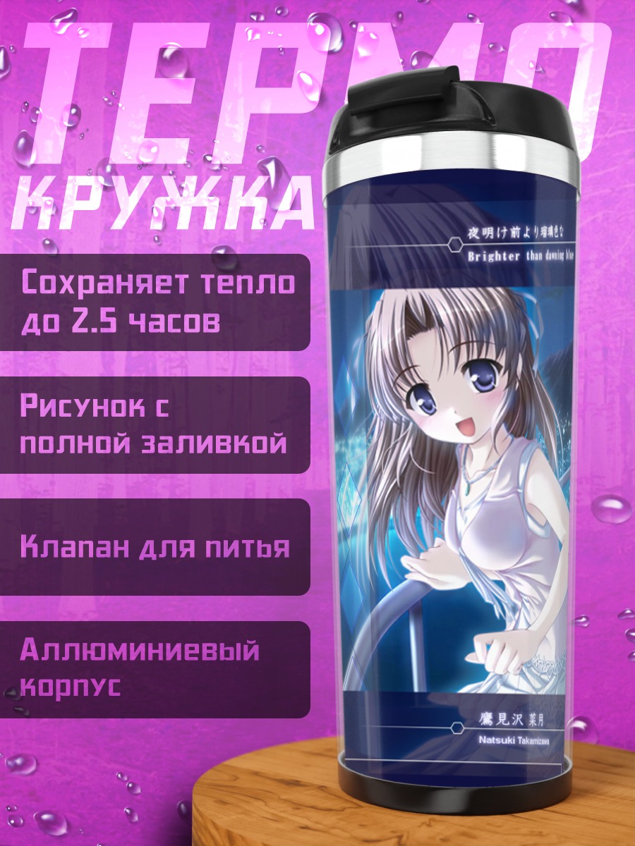 Термокружка Нацуки Такамизава в синеве