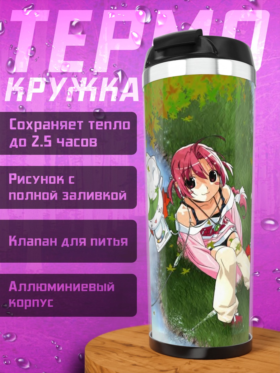 Термокружка Комуги Накахара на траве